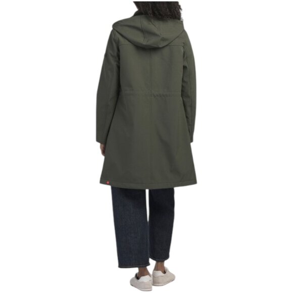 HUNTER Softshell Longline Coat With Cinched Waist - Picture 2 of 3